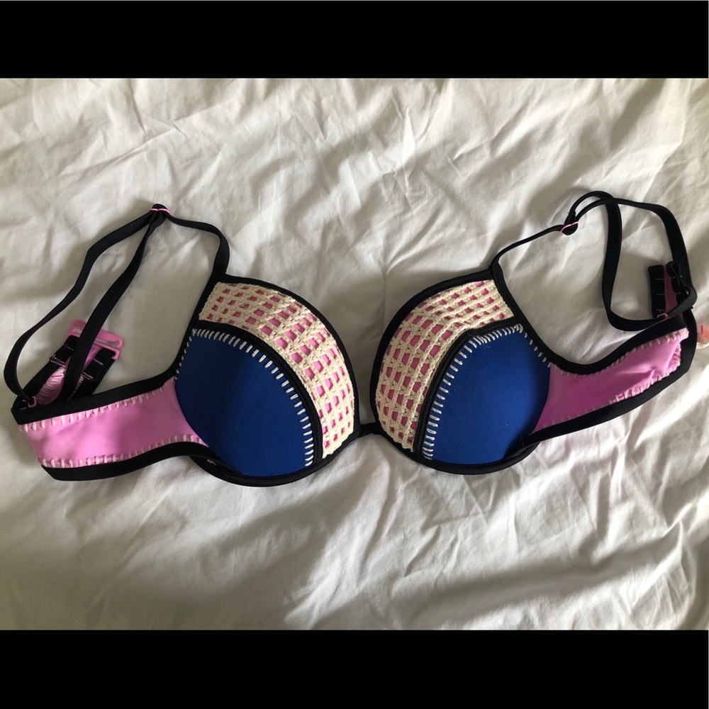 Color block crochet top